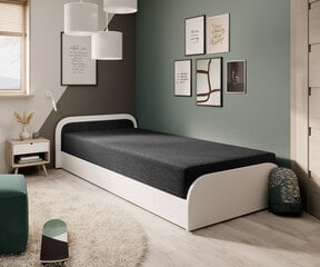 NORE Parys Sawana 14 -sänky, 90x200 cm, musta/valkoinen hinta ja tiedot | Sängyt | hobbyhall.fi