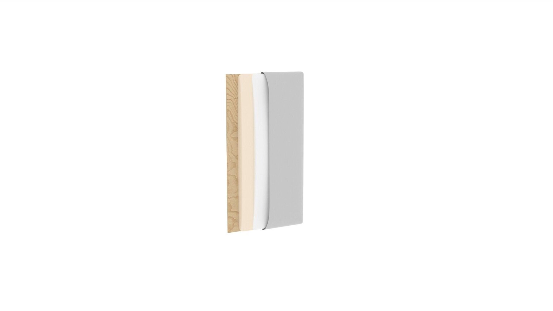 NORE Quadratta Monolith 85 -seinäpaneeli, harmaa hinta ja tiedot | Pehmeät seinäpaneelit | hobbyhall.fi