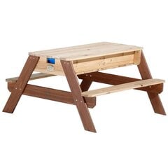 Axi piknikpöytä päivänvarjolla hiekka- ja vesialtaalla hinta ja tiedot | Lasten pöydät ja tuolit | hobbyhall.fi