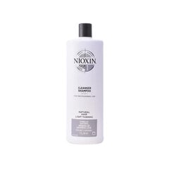 Puhdistava shampoo normaaleille ja vaaleille hiuksille Nioxin System 1 1000 ml hinta ja tiedot | Shampoot | hobbyhall.fi