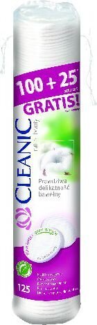 Vanulaput Cleanic Pure Effect, 125 kpl hinta ja tiedot | Kosteuspyyhkeet, vanulaput ja vanupuikot | hobbyhall.fi