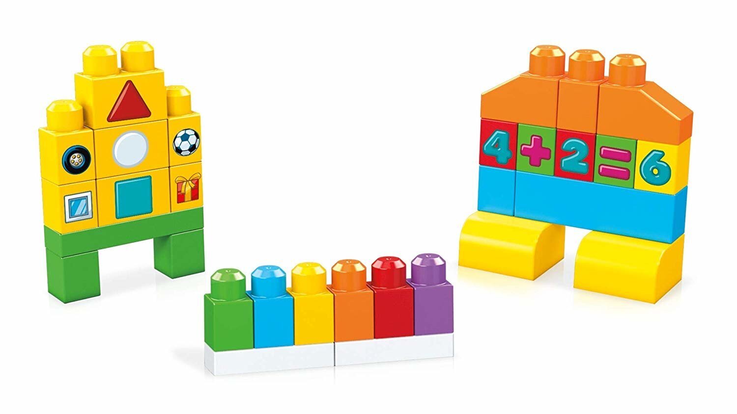 Block setti "Oppimiskori" Mega Block, 150 osaa hinta ja tiedot | Vauvan lelut | hobbyhall.fi