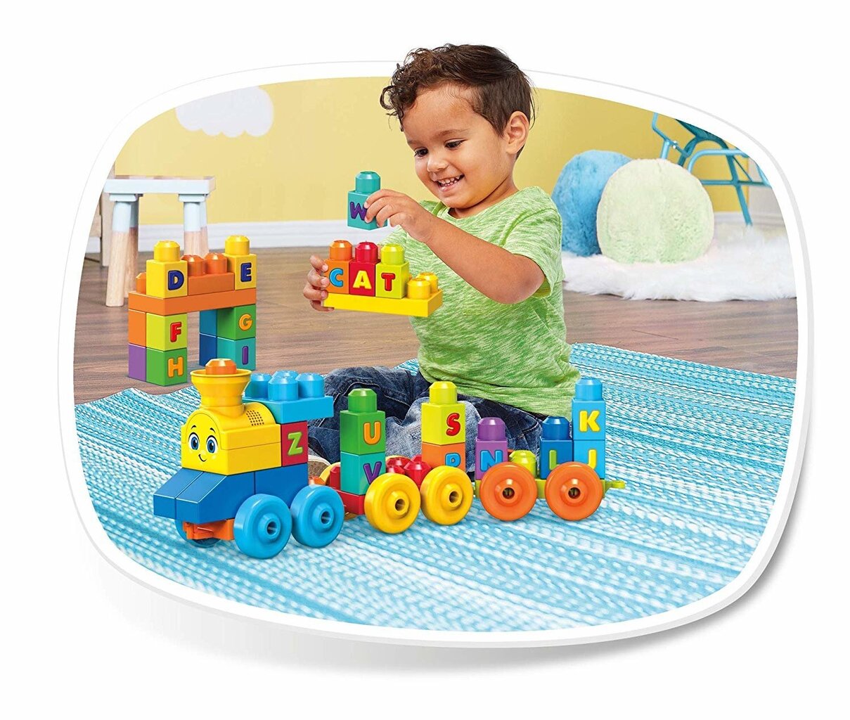 Rakennuspalikat ABC Music Train hinta ja tiedot | Vauvan lelut | hobbyhall.fi