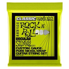 Sähkökitaran kielet Ernie Ball Classic Rock'n'Roll Regular Slinky 10-46 hinta ja tiedot | Soittimien lisätarvikkeet | hobbyhall.fi
