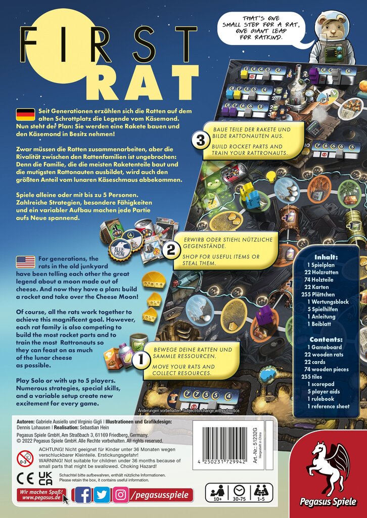 Lautapeli First Rat hinta ja tiedot | Lautapelit ja älypelit | hobbyhall.fi