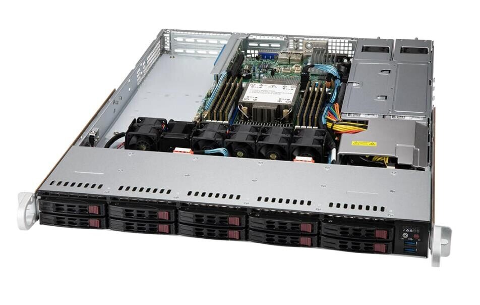 Server system 1U SATA/SYS-110P-WTR hinta ja tiedot | Komponenttien lisätarvikkeet | hobbyhall.fi