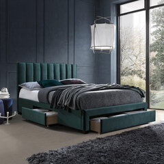 Sänky GRACE 160x200cm, patjalla HARMONY DELUX, vihreä hinta ja tiedot | Sängyt | hobbyhall.fi