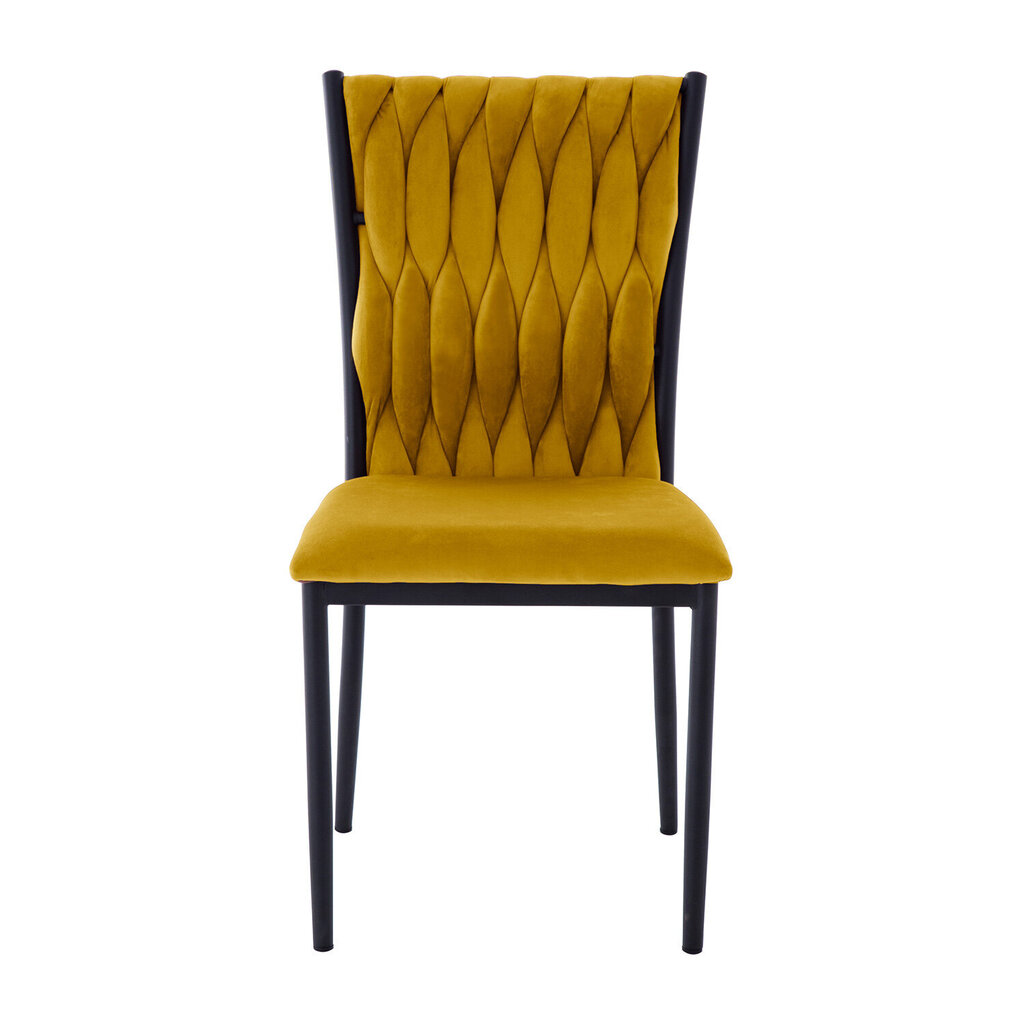 Tuoli EMORY 47x59xH93cm, kullankeltainen hinta ja tiedot | Ruokapöydän tuolit | hobbyhall.fi
