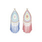 Dreamcatcher DKD Home Decor Sininen puuvilla Koralli Punainen Rotang Boho (27 x 1 x 62 cm) (2 kpl) (2 kpl) hinta ja tiedot | Esoteria | hobbyhall.fi