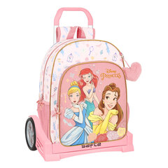 Koulureppu pyörillä Disney Princesses Dream It Pink (33 x 42 x 14 cm) hinta ja tiedot | Koulureput ja -laukut | hobbyhall.fi