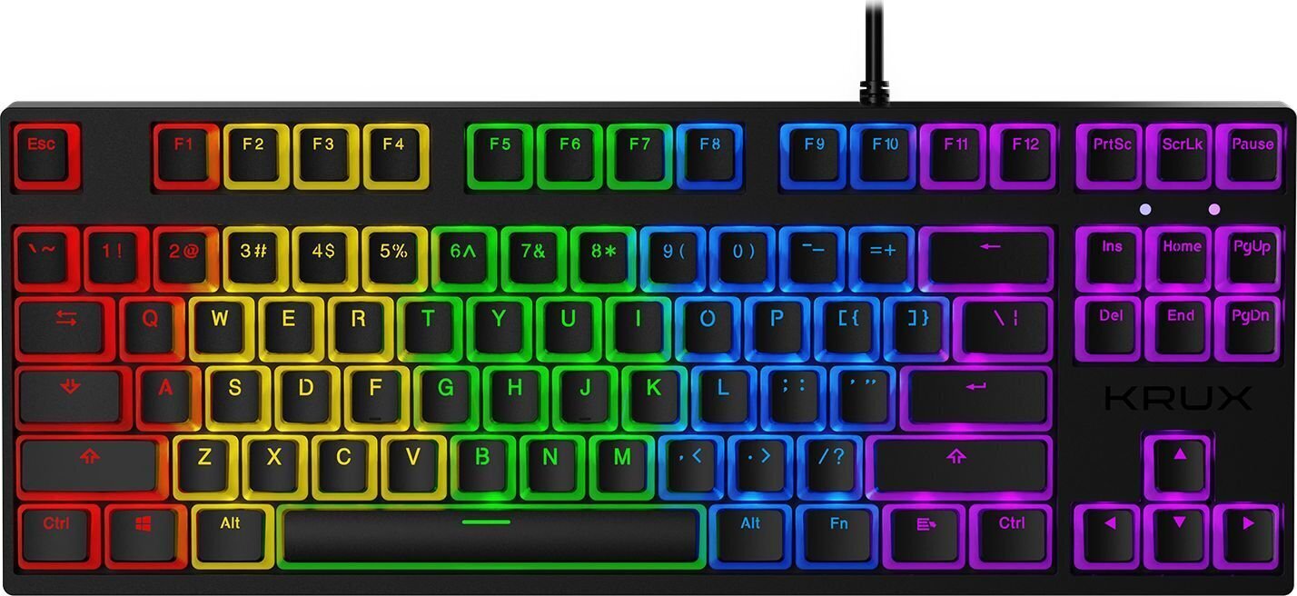 Krux Atax RGB Pudding Outemu hinta ja tiedot | Näppäimistöt | hobbyhall.fi