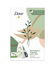 Kosmetiikkalahjasetti naisille Dove Body Care Gift Set: suihkugeeli kurkun ja vihreän teen tuoksulla Virkistävä 250 ml + virkistävä kiinteä voide-saippua kurkun ja vihreän teen tuoksulla 100 g + shampoo hinta ja tiedot | Saippuat | hobbyhall.fi