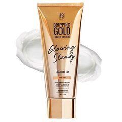 Dripping Gold Glowing Steady Gradual Tan -asteittain ruskettava voide, Light, 200 ml hinta ja tiedot | Itseruskettavat voiteet | hobbyhall.fi