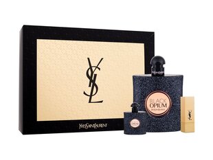Setti naisille Yves Saint Laurent Black Opium: EDP, 90 ml + EDP, 7,5 ml + minihuulipuna, 1,3 g hinta ja tiedot | Naisten hajuvedet | hobbyhall.fi