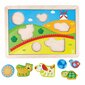 Puinen palapeli Sunny Valley 3in1 muoto, E1601A hinta ja tiedot | Vauvan lelut | hobbyhall.fi