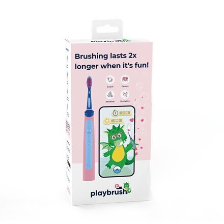 Playbrush hammasharja Smart Sonic Pink vaaleanpunainen hinta ja tiedot | Sähköhammasharjat | hobbyhall.fi