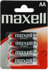 Maxell paristot AA / R6 4 kpl hinta ja tiedot | Paristot | hobbyhall.fi