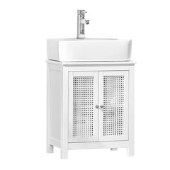 Kylpyhuonekaappi SoBuy BZR35-W, valkoinen hinta ja tiedot | Kylpyhuonekaapit | hobbyhall.fi