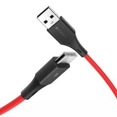 Blitzwolf USB -kaapeli - USB-tyyppi C, 1,8 m BW-TC15, punainen hinta ja tiedot | Blitzwolf Kodinkoneet ja kodinelektroniikka | hobbyhall.fi