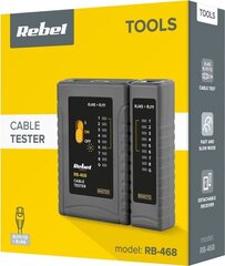 Rebel RB-468 verkkokaapelitesteri hinta ja tiedot | Käsityökalut | hobbyhall.fi