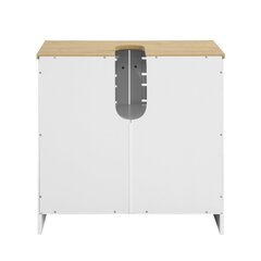 Kylpyhuonekaappi SoBuy BZR40-W, valkoinen hinta ja tiedot | Kylpyhuonekaapit | hobbyhall.fi