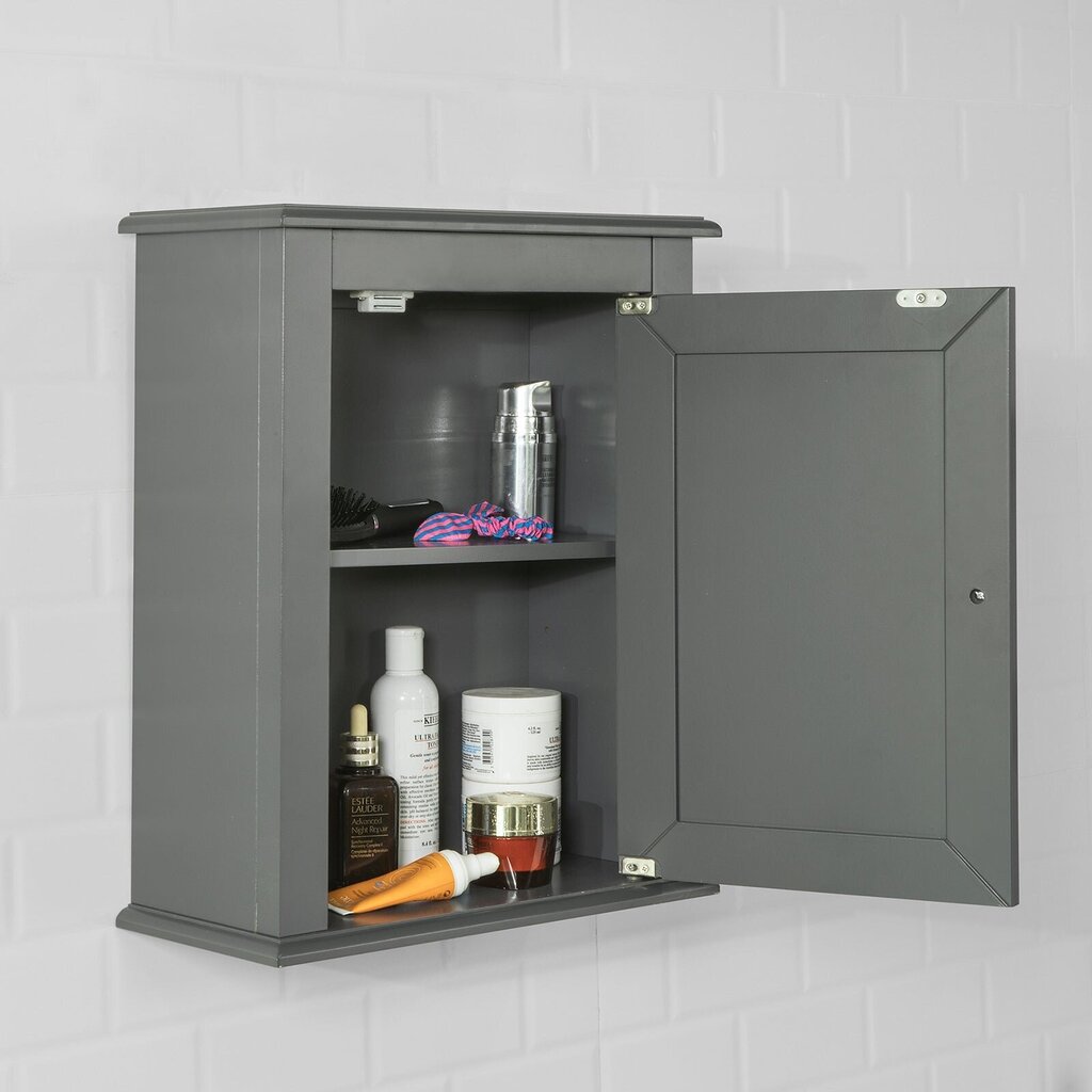 Kylpyhuonekaappi SoBuy FRG203-DG, harmaa hinta ja tiedot | Kylpyhuonekaapit | hobbyhall.fi