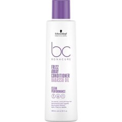 Hiustenhoitoaine Schwarzkopf Professional Bonacure Clean Frizz Away hoitoaine babassuöljyllä 200ml hinta ja tiedot | Hoitoaineet | hobbyhall.fi