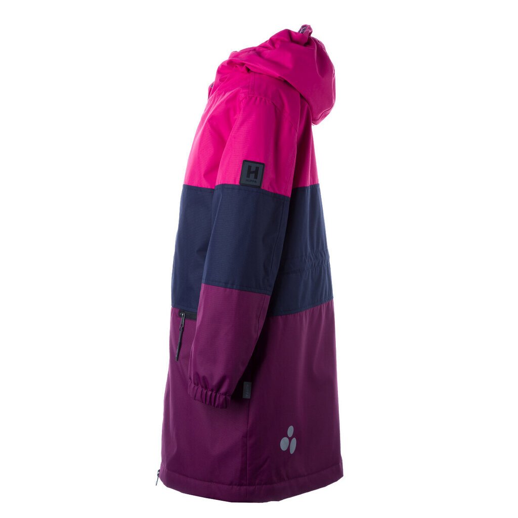 Huppa tyttöjen lämmitetty kevät-syksyn parka HANKA 1, fuksia-burgundi hinta ja tiedot | Tyttöjen takit | hobbyhall.fi