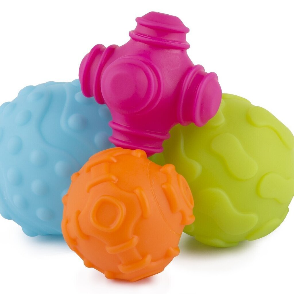 PLAYGRO sensorinen pallo, 4 Pack hinta ja tiedot | Vauvan lelut | hobbyhall.fi