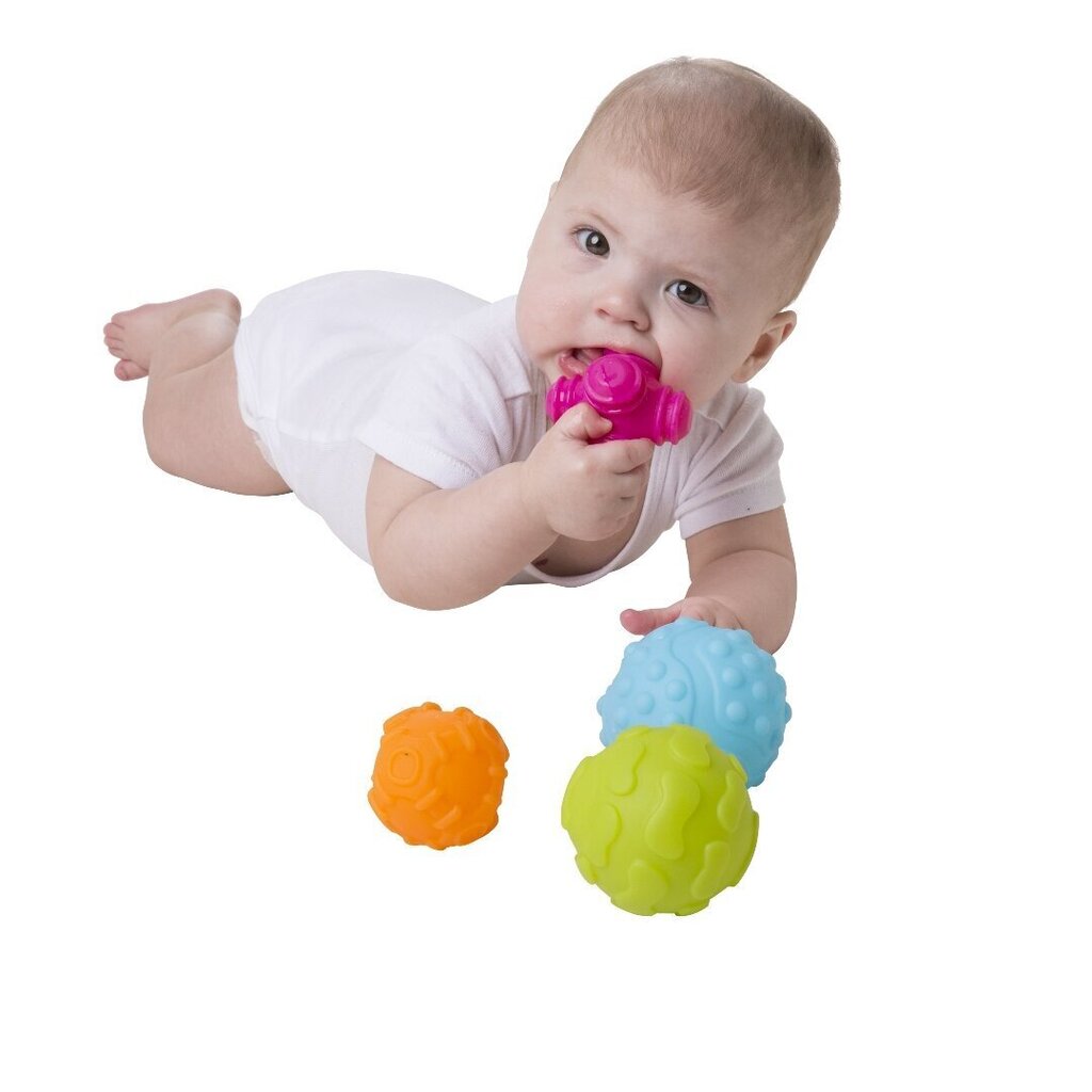 PLAYGRO sensorinen pallo, 4 Pack hinta ja tiedot | Vauvan lelut | hobbyhall.fi