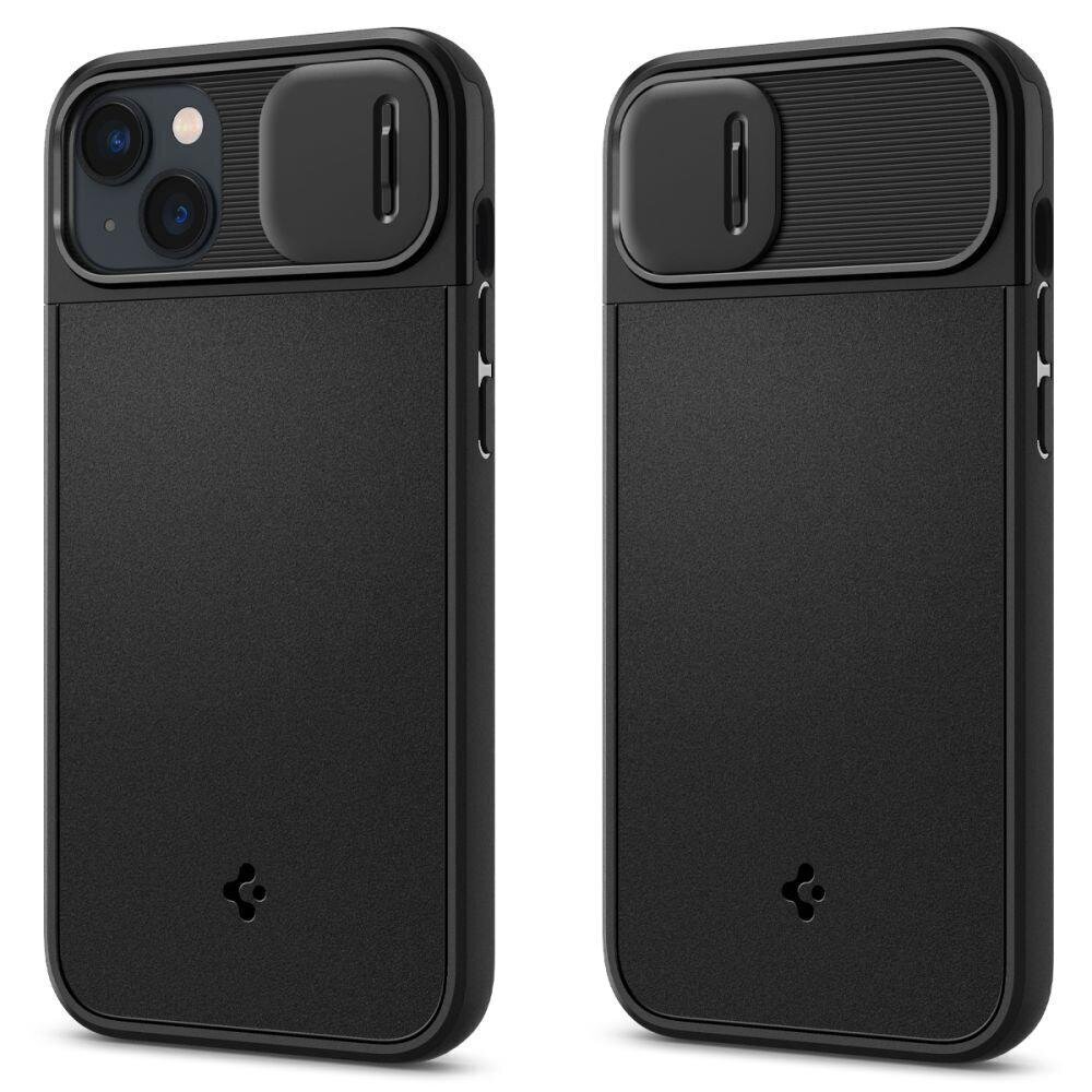 Spigen Optik Armor iPhone 14 Black hinta ja tiedot | Puhelimen kuoret ja kotelot | hobbyhall.fi