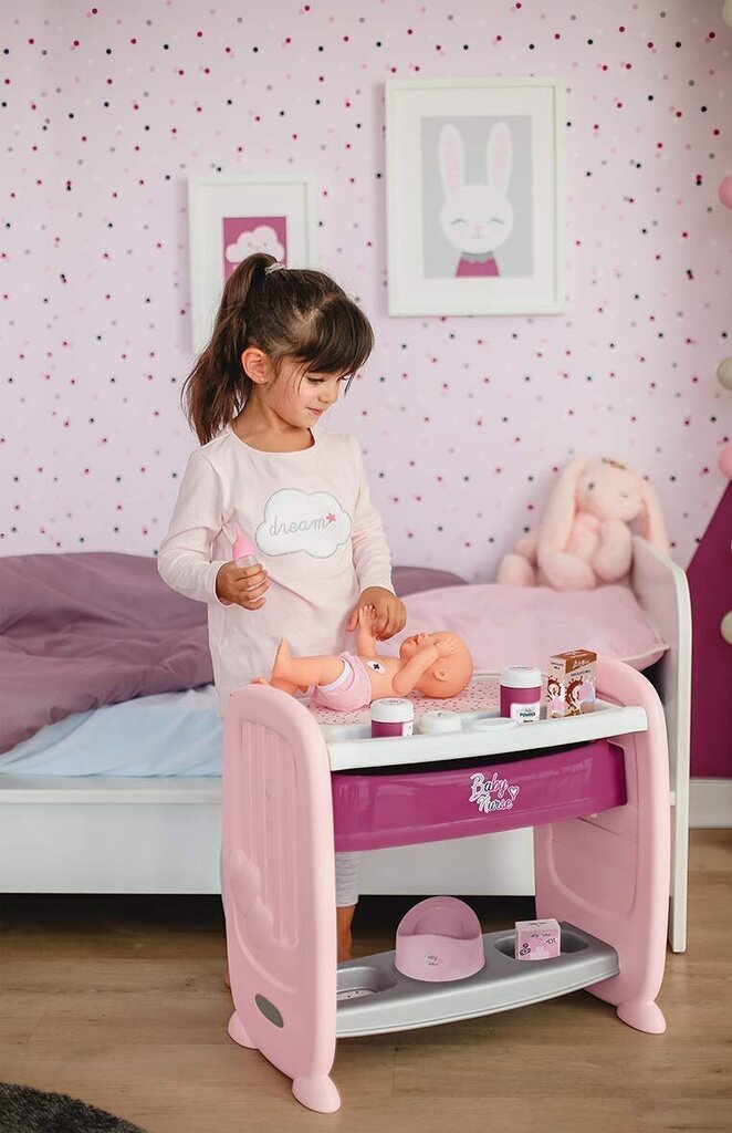 Doll 2 1 vuode Smoby Baby Nurse hinta ja tiedot | Vauvan lelut | hobbyhall.fi