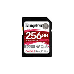 Muistikortti Kingston Canvas React Plus SD 256GB hinta ja tiedot | Kingston Puhelimet, älylaitteet ja kamerat | hobbyhall.fi