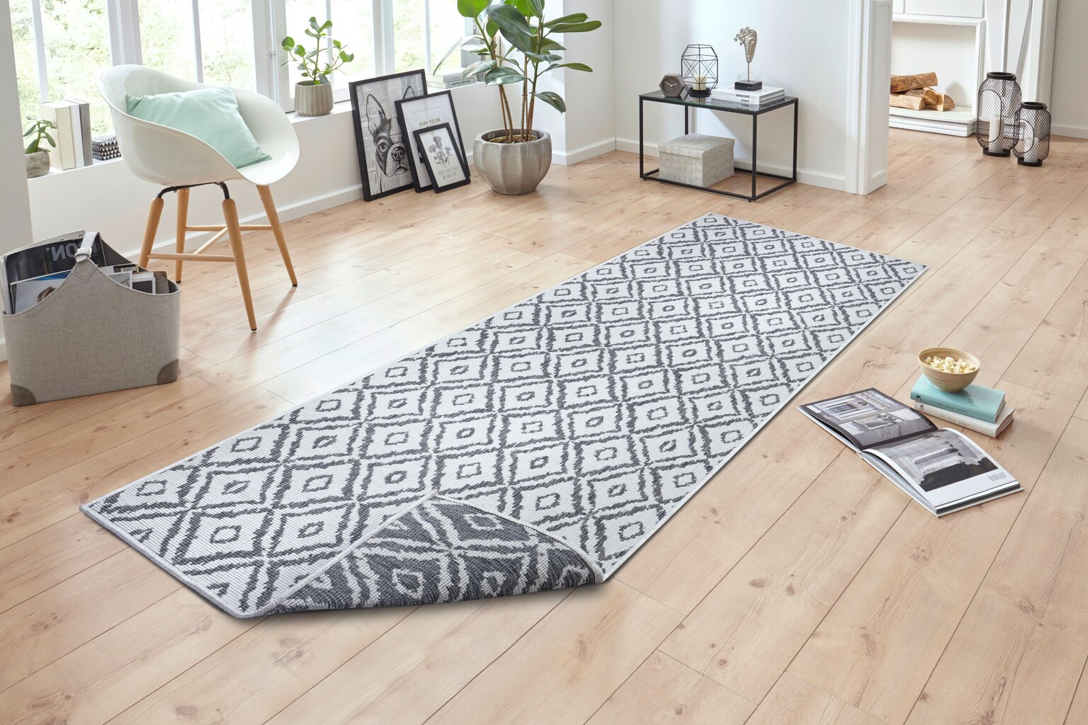 Northrugs kaksisuuntainen matto In-& Outdoor Rio, harmaa hinta ja tiedot | Isot matot | hobbyhall.fi