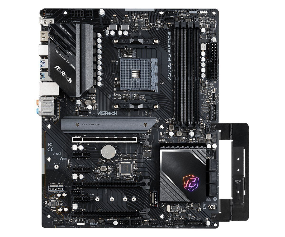 ASRock X570S PG Riptide, ATX, AM4, DDR4 hinta ja tiedot | Emolevyt | hobbyhall.fi