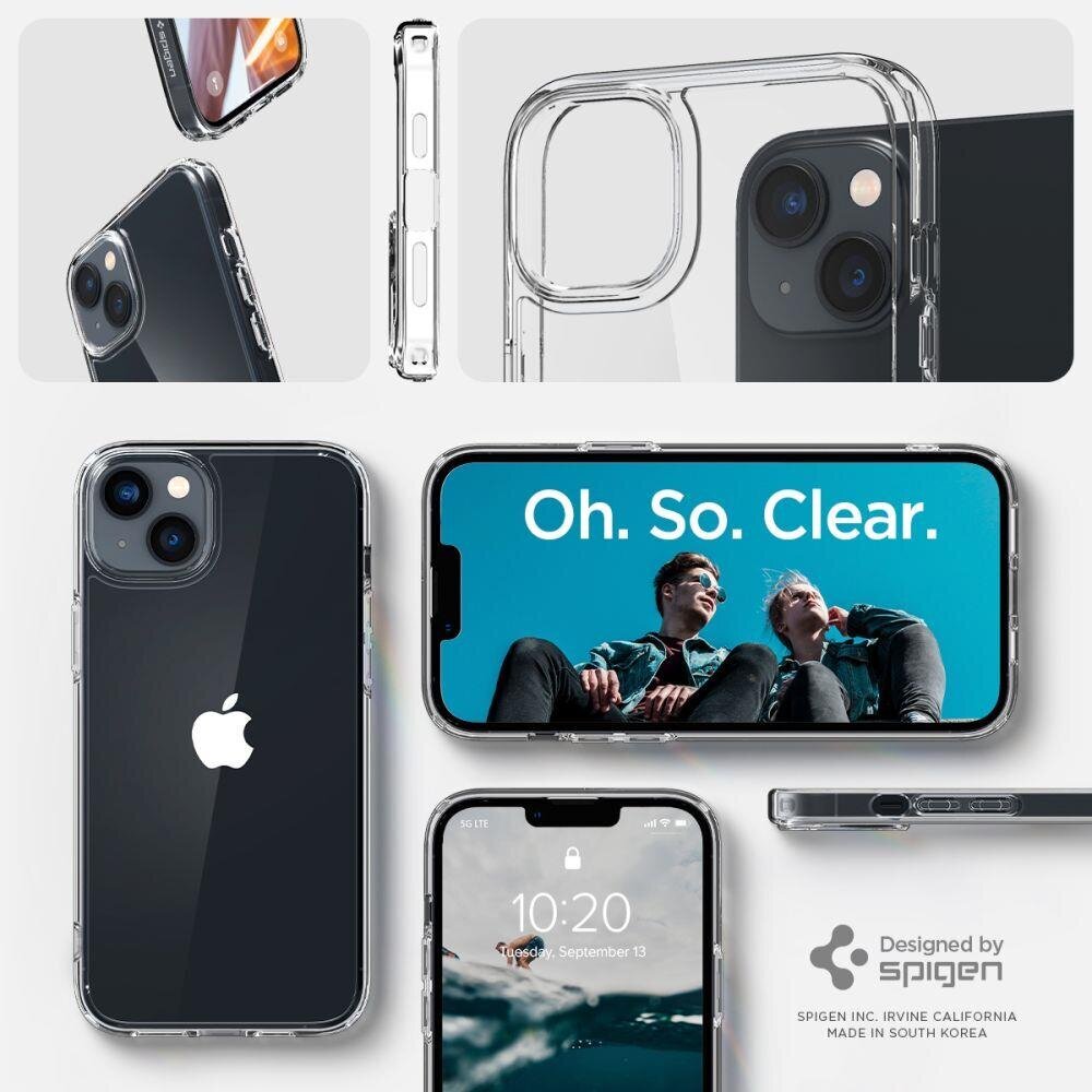 Spigen Ultra Hybrid iPhone 14 Crystal Clear hinta ja tiedot | Puhelimen kuoret ja kotelot | hobbyhall.fi