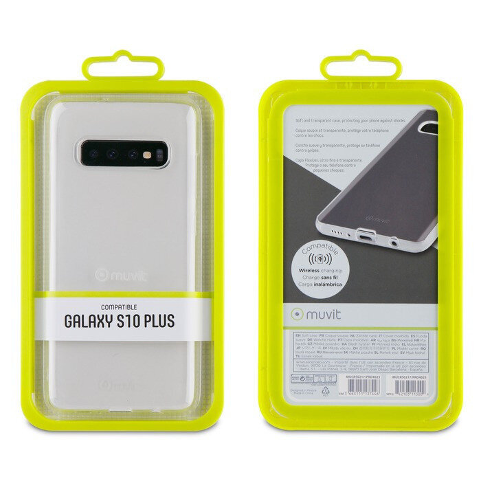 Samsung Galaxy S10+ Crystal Soft Cover By Muvit Transparent hinta ja tiedot | Puhelimen kuoret ja kotelot | hobbyhall.fi