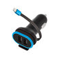 Autolaturi Forever Dual USB car charger CC-02 3A iPhone 8-pin hinta ja tiedot | Puhelimen laturit | hobbyhall.fi
