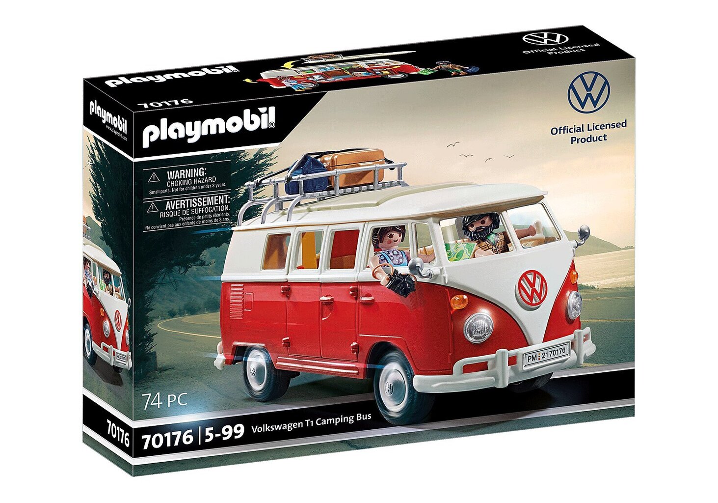 70176 PLAYMOBIL® VW Volkswagen T1 matkailuauto hinta ja tiedot | LEGOT ja rakennuslelut | hobbyhall.fi