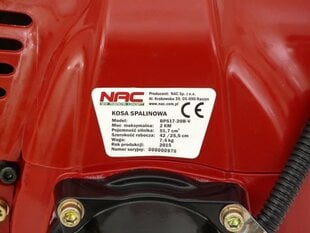 Bensiinikäyttöinen trimmeri NAC BP517-20-V hinta ja tiedot | Ruohotrimmerit | hobbyhall.fi