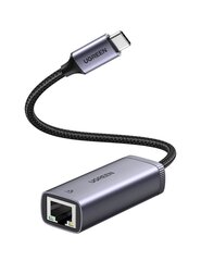 UGREEN CM483 USB-C RJ45-verkkosovittimeen (harmaa) hinta ja tiedot | Adapterit | hobbyhall.fi