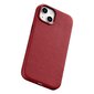 iCarer Leather iPhone 14 punainen (WMI14220705-RD) (MagSafe-yhteensopiva) hinta ja tiedot | Puhelimen kuoret ja kotelot | hobbyhall.fi