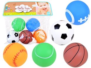 Kuminen vihellyspallo / kylpylelu, 5 kpl. hinta ja tiedot | Vauvan lelut | hobbyhall.fi