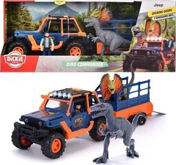 Dickie Toys Jeepster, komentaja ja dinosaurus 3837024 hinta ja tiedot | Simba Dickie Toys Lelut | hobbyhall.fi
