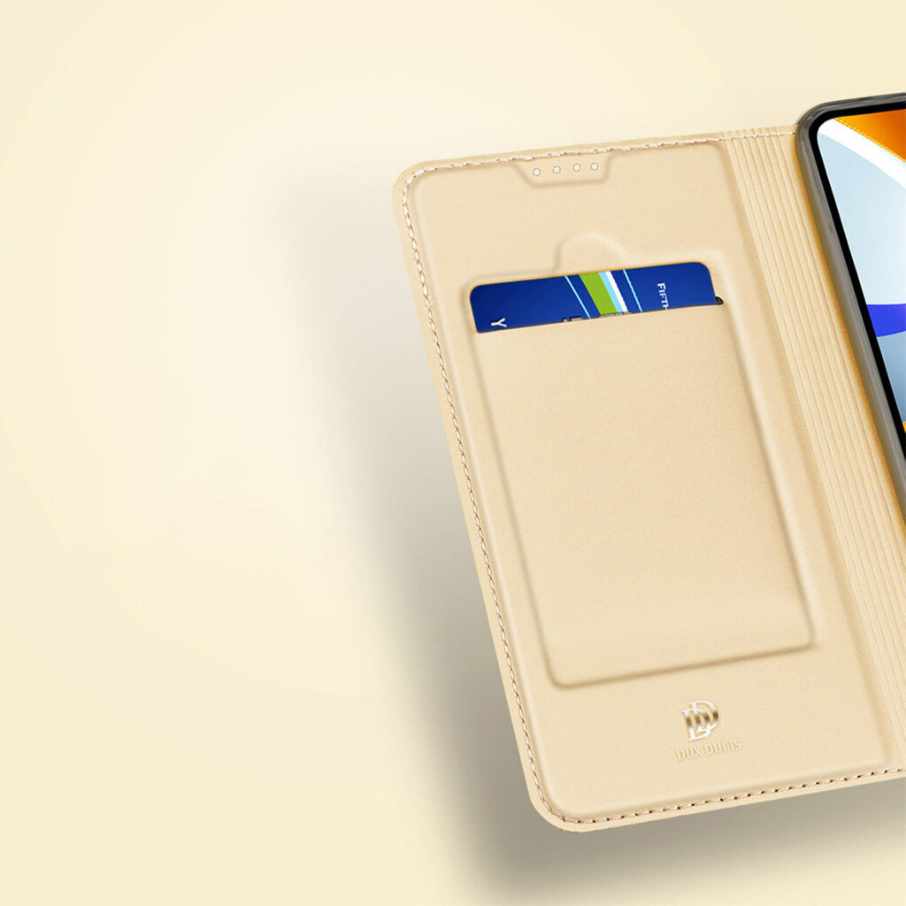Dux Ducis Skin Pro Sony Xperia 5 IV puhelinjalusta korttitaskuilla, musta hinta ja tiedot | Puhelimen kuoret ja kotelot | hobbyhall.fi