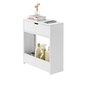 Kylpyhuonekaappi SoBuy BZR48-W, valkoinen hinta ja tiedot | Kylpyhuonekaapit | hobbyhall.fi