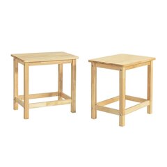 Tuolisarja SoBuy FST91-NX2, 2 kpl, ruskea hinta ja tiedot | Ruokapöydän tuolit | hobbyhall.fi
