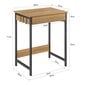 Työpöytä SoBuy FWT43-W, ruskea hinta ja tiedot | Tietokonepöydät ja työpöydät | hobbyhall.fi