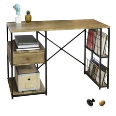 Työpöytä SoOsta FWT61-N, ruskea hinta ja tiedot | Tietokonepöydät ja työpöydät | hobbyhall.fi