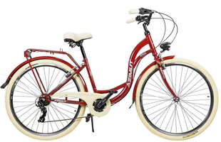 Kaupunkipyörä AZIMUT Vintage TX-7 28 "2023, punainen hinta ja tiedot | Polkupyörät | hobbyhall.fi